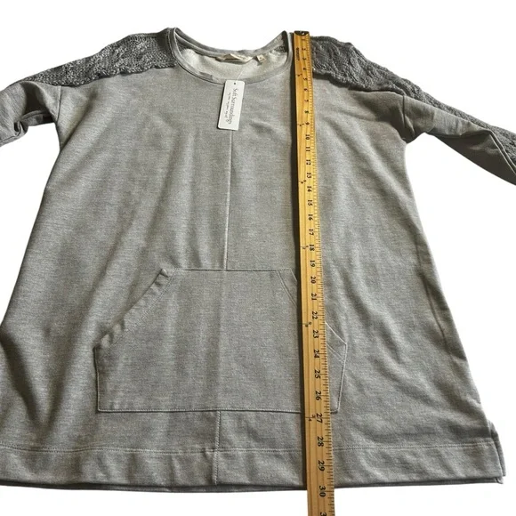 Soft Surroundings Ana Pullover Tunic Grey Heather Cozy Comfy New womens size Med - Picture 11 of 16